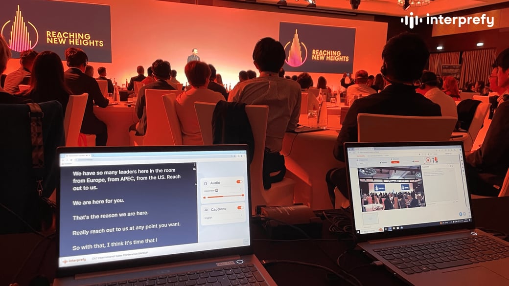In-person AI Speech Translations - Interprefy
