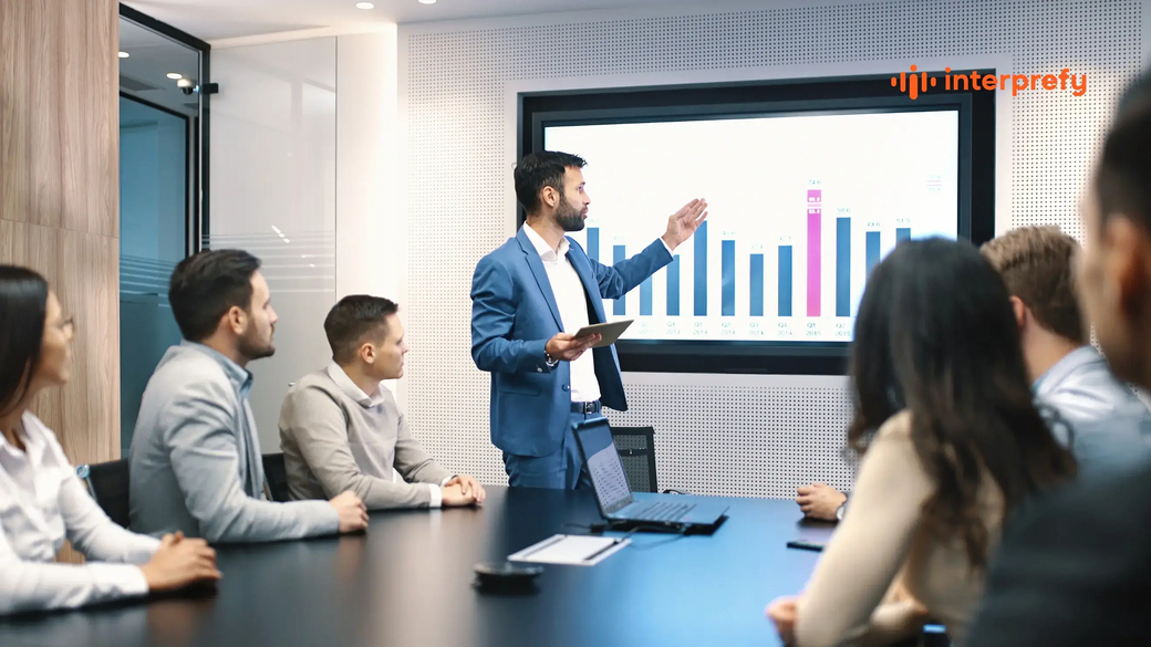 Finance Multilingual Meeting supported by Interprefy