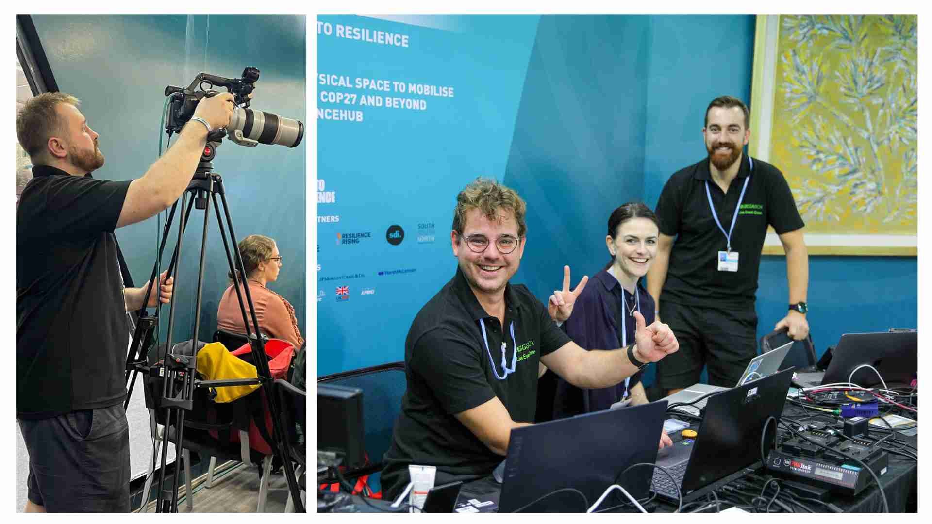 Giggabox team at Resilience Hub RSI Interprefy