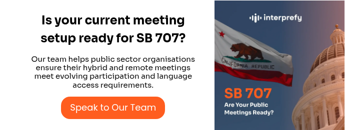 Is your current meeting setup ready for SB 707?