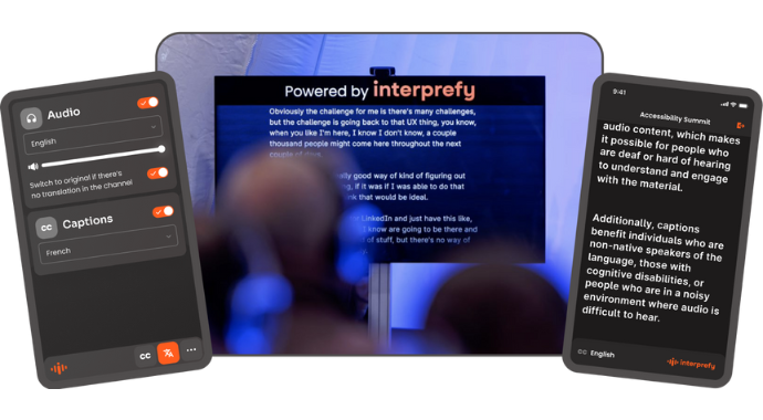 AI Live Captions and Translations - Interprefy