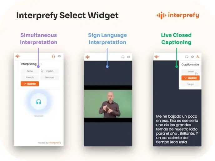 Interprefy Select widget -min